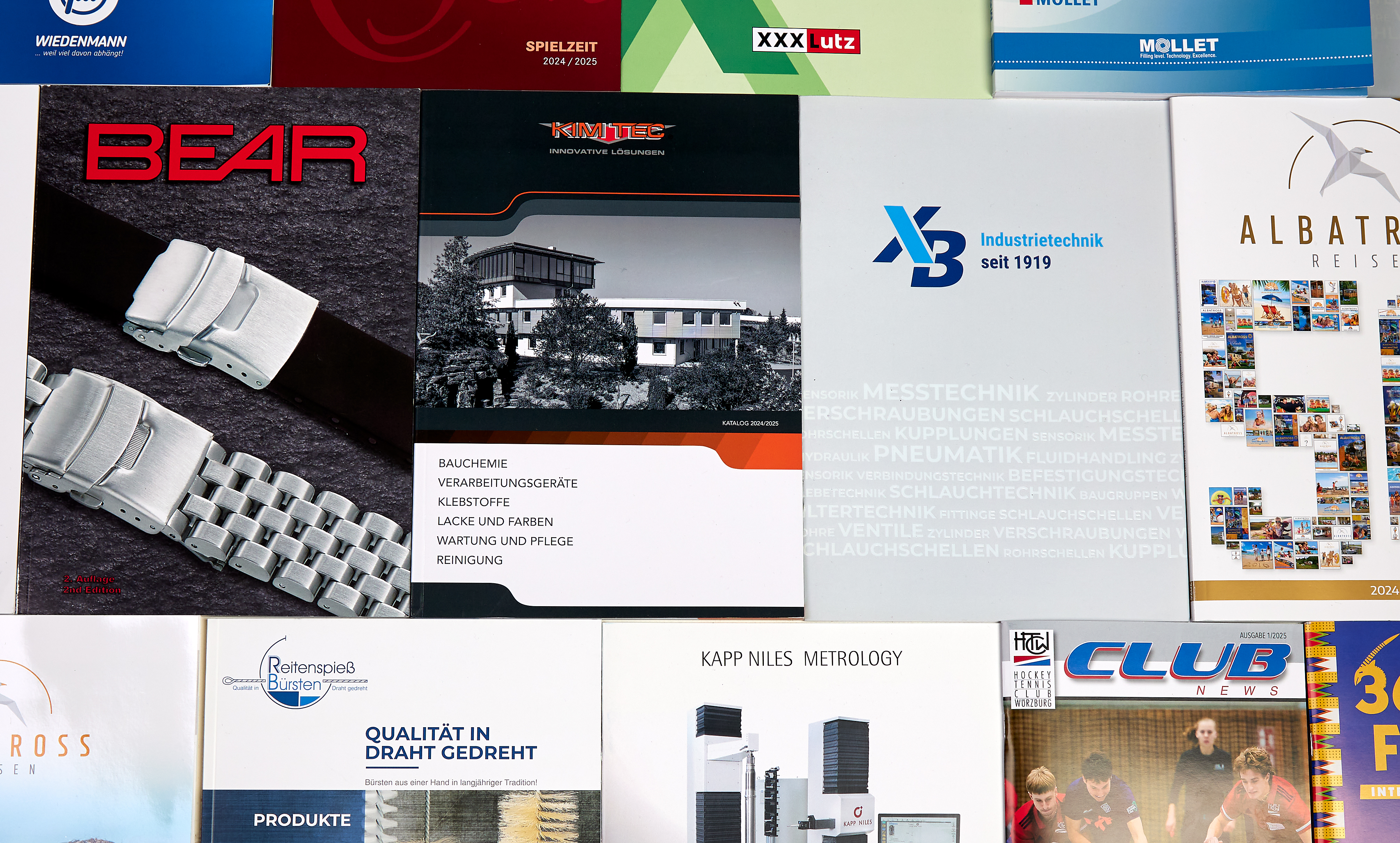 verschiedene Kataloge in der Übersicht